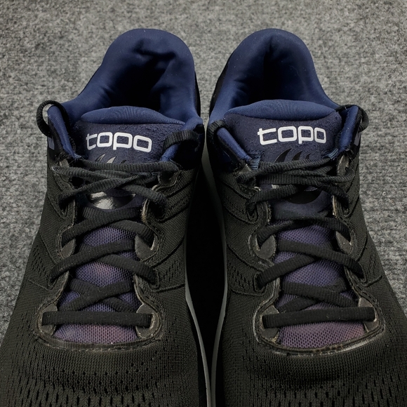 Topo Phantom 2 Womens 9.5 Running Shoes Athletic Sneakers Black Midnight - Picture 4 of 12